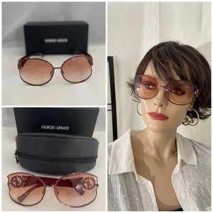 GGIORGIO ARMANI Red Burgundy Sunglasses